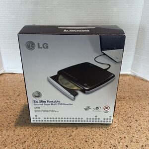 LG 8x Slim Portable External Super Multi DVD Rewriter-GP08